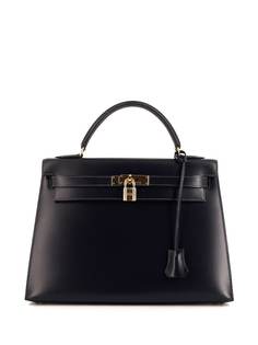 Hermès сумка Kelly 32 1993-го года с ручкой и ремнем