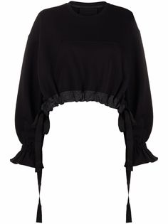 RED Valentino укороченный джемпер с завязками
