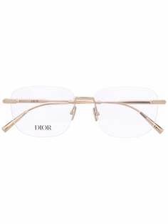 Dior Eyewear очки в квадратной безободковой оправе
