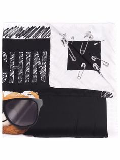 Moschino платок с логотипом