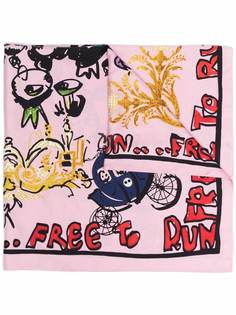 AZ FACTORY платок Free To Run с принтом