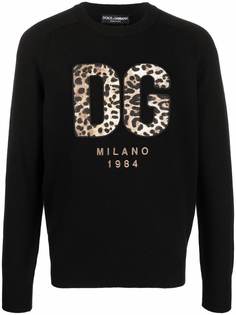 Dolce & Gabbana толстовка с нашивкой-логотипом