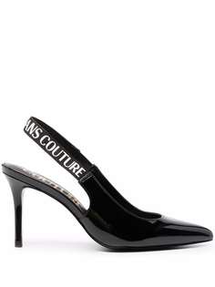 Versace Jeans Couture туфли с ремешком на пятке и логотипом