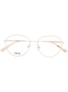 Dior Eyewear очки в круглой оправе с логотипом