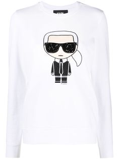 Karl Lagerfeld толстовка с графичным принтом