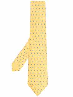 Hermès галстук pre-owned с цветочным принтом