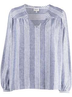 Woolrich полосатая рубашка с V-образным вырезом
