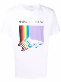 Maison Kitsuné футболка Fox Flag из коллаборации с Trevor Project