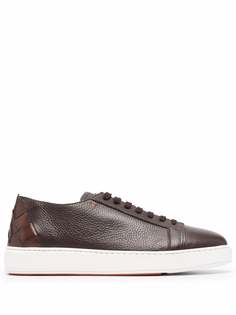 Santoni кроссовки на шнуровке