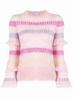 RED Valentino трикотажный топ с длинными рукавами