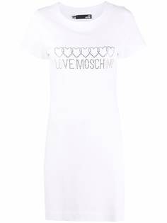 Love Moschino платье-футболка с логотипом