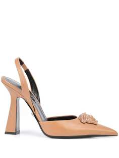 Versace туфли La Medusa 120 с ремешком на пятке
