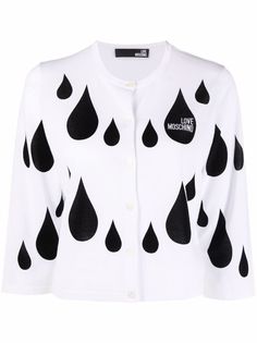 Love Moschino жаккардовый кардиган с узором