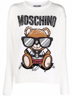 Moschino толстовка Teddy Bear вязки интарсия