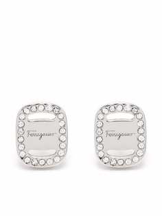 Salvatore Ferragamo серьги с кристаллами