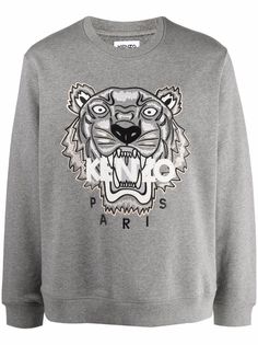 Kenzo толстовка с принтом Tiger