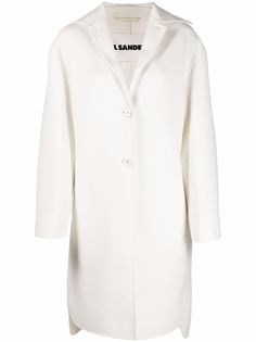 Jil Sander пальто прямого кроя