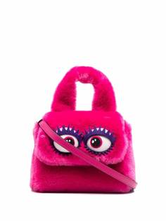 Moschino сумка-тоут с искусственным мехом
