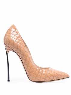 Casadei туфли Blade Lacroc 115 с тиснением под кожу крокодила