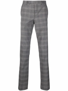 PAUL SMITH клетчатые брюки со складками