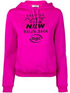 Balenciaga худи с принтом Not The New Logo