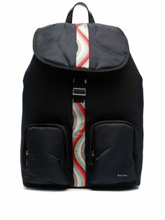 PAUL SMITH рюкзак с отделкой в полоску