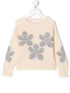 Monnalisa джемпер с цветочным узором