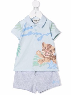 Kenzo Kids шорты из органического хлопка с принтом