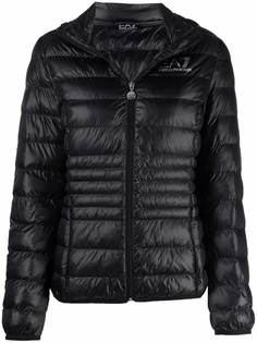 Ea7 Emporio Armani пуховик с логотипом