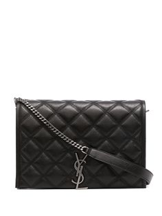 Saint Laurent стеганая мини-сумка на плечо Becky