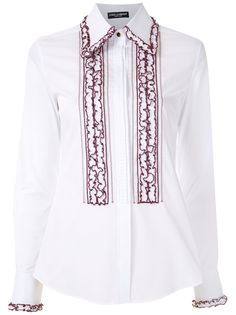 Dolce & Gabbana рубашка с оборками
