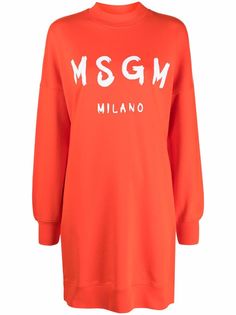 MSGM платье-свитер с логотипом