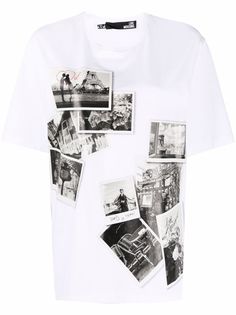 Love Moschino футболка Paris с фотопринтом