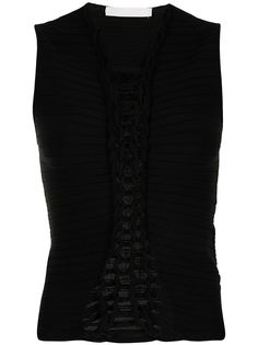 Dion Lee трикотажный топ с плетеной отделкой