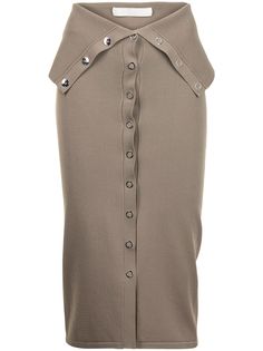 Dion Lee юбка миди на кнопках