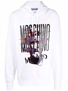 Moschino худи Warped Glitch Artworks с логотипом