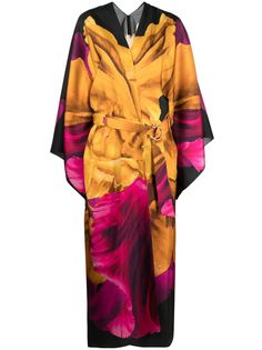 Maria Lucia Hohan платье-кимоно с цветочным принтом
