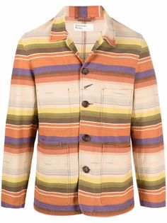 Universal Works куртка в полоску