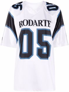 Rodarte футболка с логотипом