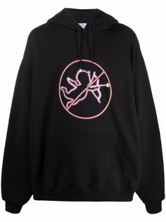 VETEMENTS худи оверсайз с графичным принтом