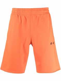 Off-White DIAG OW LOGO SWEATSHORTS ORANGEADE BLACK