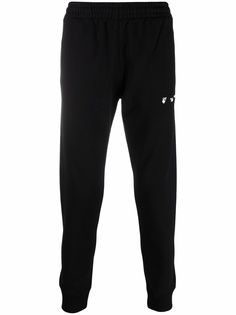 Off-White спортивные брюки с логотипом