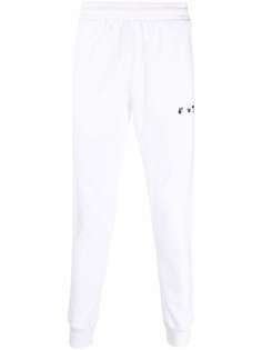 Off-White спортивные брюки с логотипом