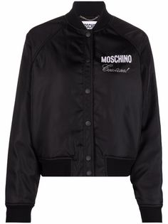 Moschino бомбер с логотипом