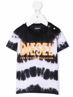 Diesel Kids футболка с принтом тай-дай