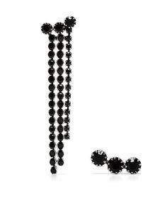 Isabel Marant непарные серьги с кристаллами