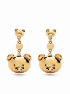 Moschino серьги Teddy Bear