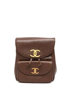 Chanel Pre-Owned рюкзак 1995-го года с поворотным замком и логотипом CC