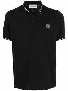 Stone Island рубашка поло с нашивкой-логотипом