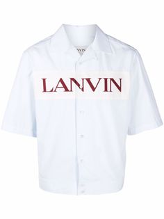 LANVIN рубашка с короткими рукавами и логотипом